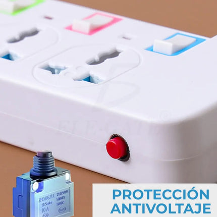 Desktop Power Strip With 3 Outlets 4 USB Charging