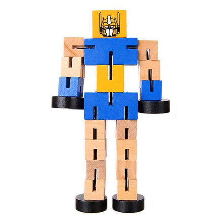 wooden robot toys