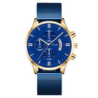 Fashion Calendar Six-pin Three-eye Men's Watch