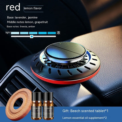 Solar Rotating Car Perfume Creative Car Interior