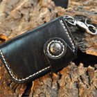 Cowhide handmade car key case