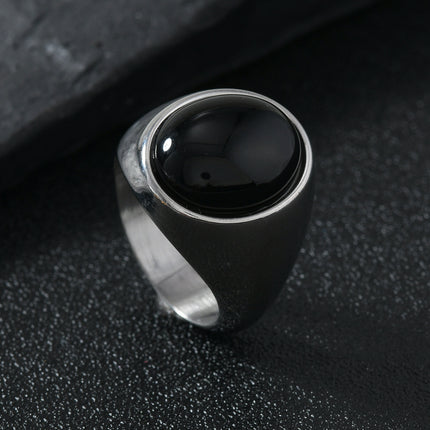 Stainless Steel Ring Casting Oval Natural