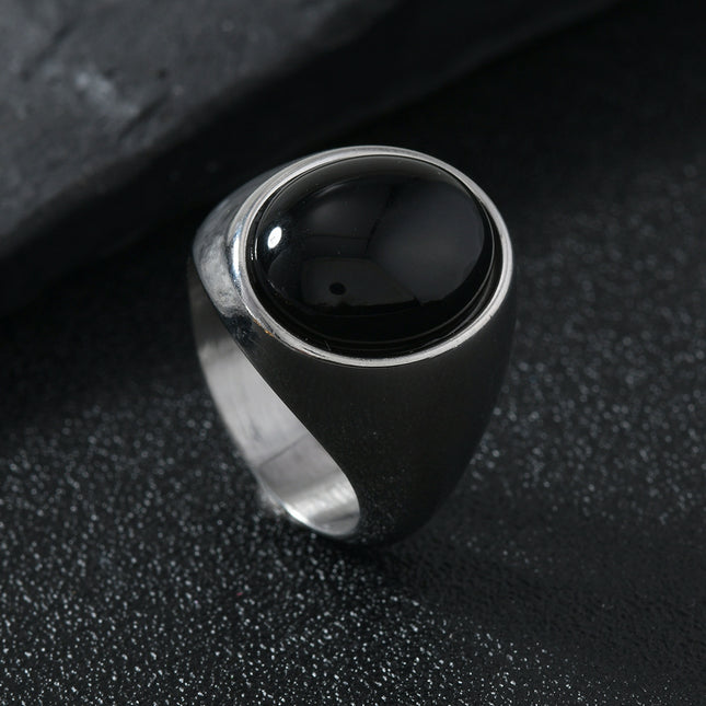Stainless Steel Ring Casting Oval Natural