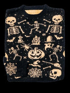 Women's Simple Loose Digital Printed Round Neck Sweater