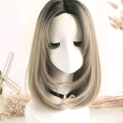Wig in the long straight hair fashion realistic wig wig long straight hair