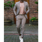 Two-piece Digital Printing Suit With Two Buttons Suit