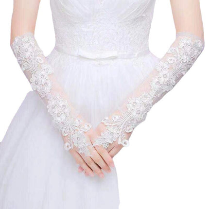 Bride Korean Gloves Wedding Dress