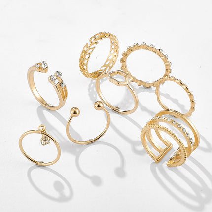 Diamond set of 8 rings