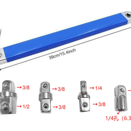Multi-function Lengthened Wrench For Machine Maintenance