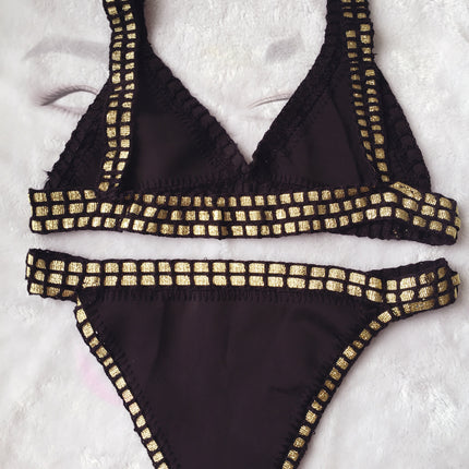 Hand-woven beach Bikini