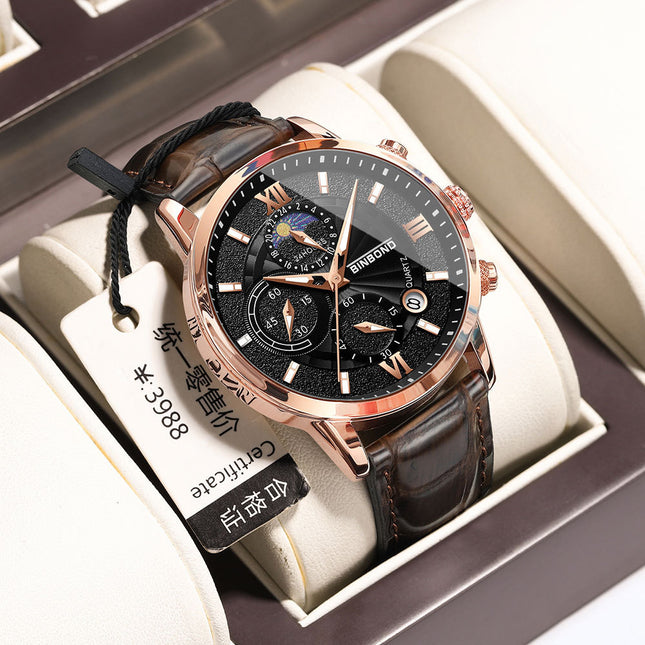 Quartz Multifunctional Chronographe Waterproof