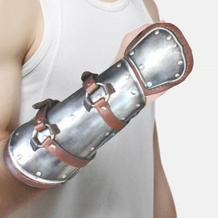 Retro Color Matching Rivet Belt Buckle Hand Guard Wrist Cosplay Dress Up Costumes