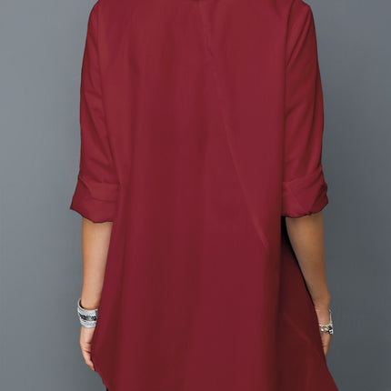 Women white shirt  colorful button simple tops