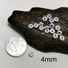 925 Sterling Silver Counter Spacer Beads Argent Pur Water Bubble Beads