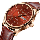Round Waterproof Belt Quartz Watch