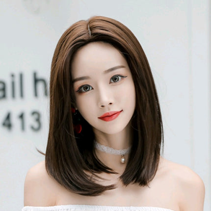 Wig in the long straight hair fashion realistic wig wig long straight hair