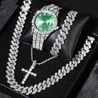 Silver Green Suit Without Box