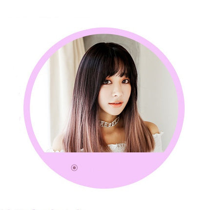 Fashion realistic hair long straight hair wig jiafa chemical fiber wig