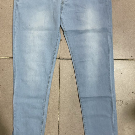 Extra large size fashion high elastic denim pants women