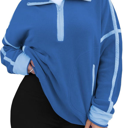Casual Drawstring Short Loose Mock Neck Sweater