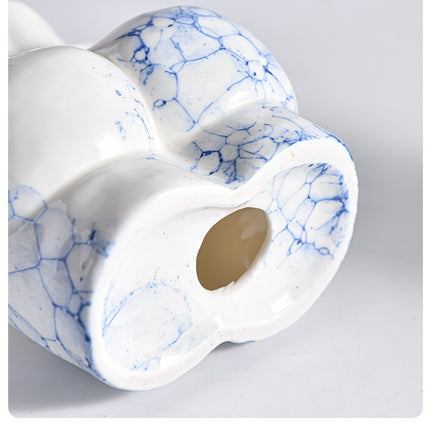 Ceramic Vase Decoration Art Body Small Blue And White Texture Homestay