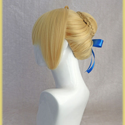 Cosplay wig with long sideburns