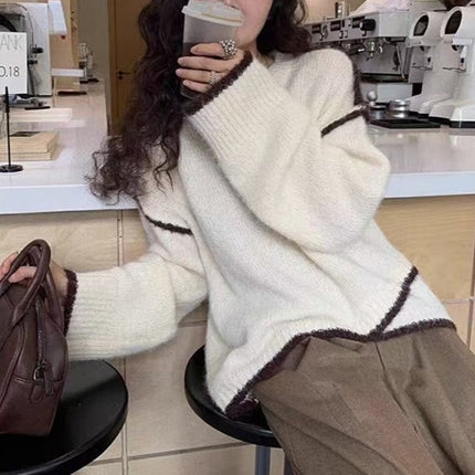Women's Idle Style Premium Gray Sweater
