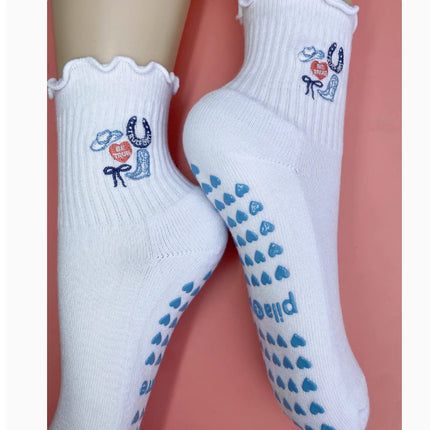 Thin Mid Tube Women's Professional Anti Slip Yoga Socks