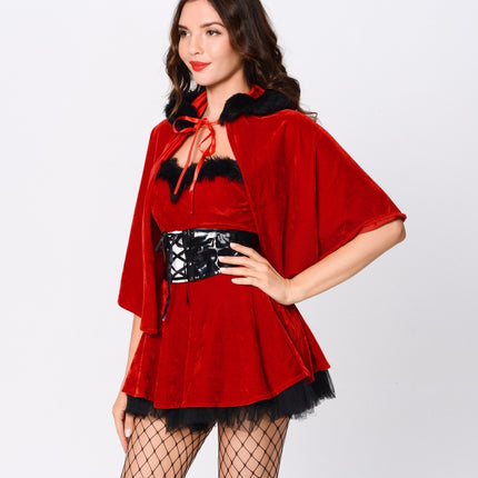 Christmas Women's Clothing Foreign Trade European And American Sexy Christmas Clothes Set Cosplay Costumes