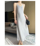 Spring And Summer New Silk Satin High-grade Suspenders Dress Women