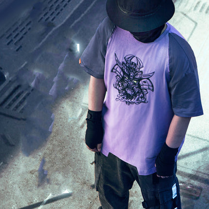 Punk American Street Loose Round Neck Short Sleeve Men