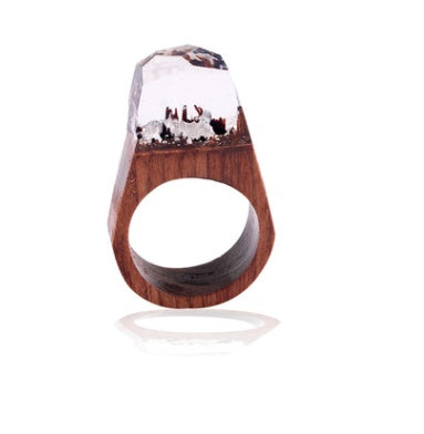 Handcrafted Wood Resin Rings