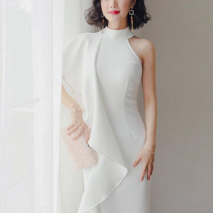 Party party white short evening dress