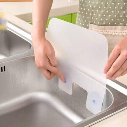 Sink Splash-proof Baffle Transparent Baffle With Suction Cup