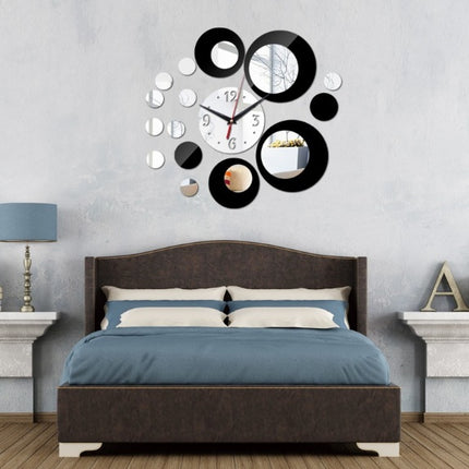 3D Acrylic Digital Mirror Wall Sticker Wall Clock