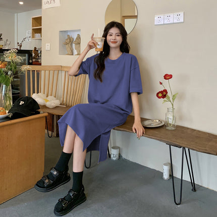 Plus Size Short Sleeve Casual Dress Women
