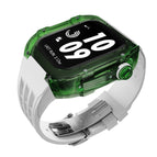Transparent Green White Ribbon