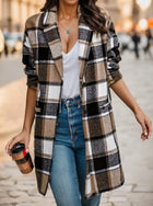 Women's Casual Hooded Plaid Jacket