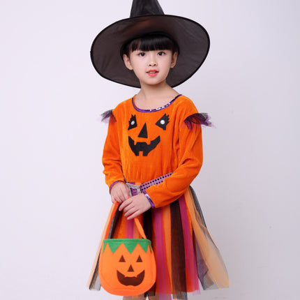 Children's Halloween costume girls pumpkin costume