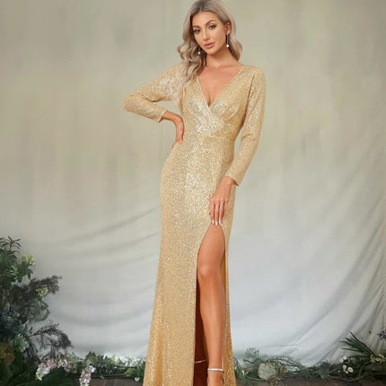Fashionable Sequins Women's Slim Fit Dress