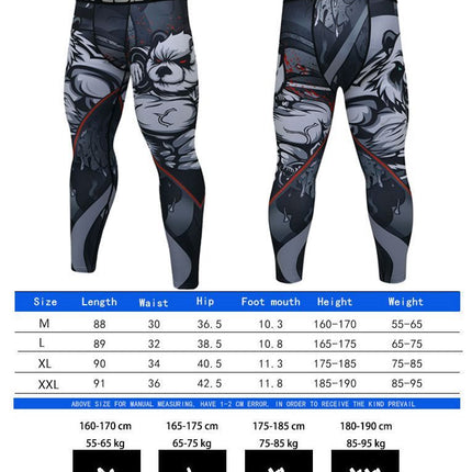 Men's Boxing  Fitness Compression Sportswear