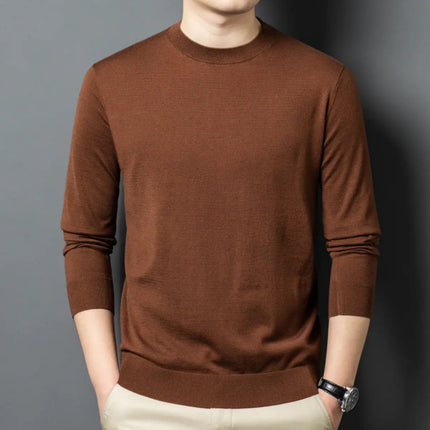 Round Neck Wool T Men's Sweater Skin-friendly
