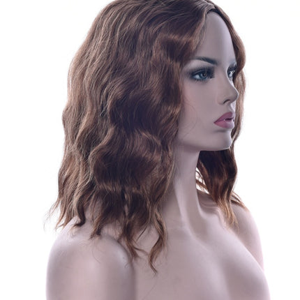 Black Short Curly Hair Cap, High Temperature Silk Short Hair Cosplay Wig Headgear