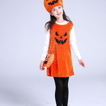 Children's Halloween costume girls pumpkin costume