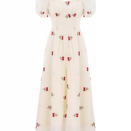 Summer Seaside Vacation French Dress Women