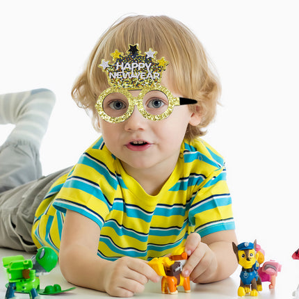 2024 New Year Party Funny Holiday Decorative Glasses Photo Props Glasses Frame