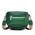 Fashion Lady Leather Diagonal Saddle Bag