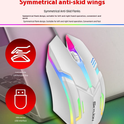 Wired Luminous Mouse Office Home Games USB Desktop Computers And Laptop Universal PlayerUnknown's Battlegrounds
