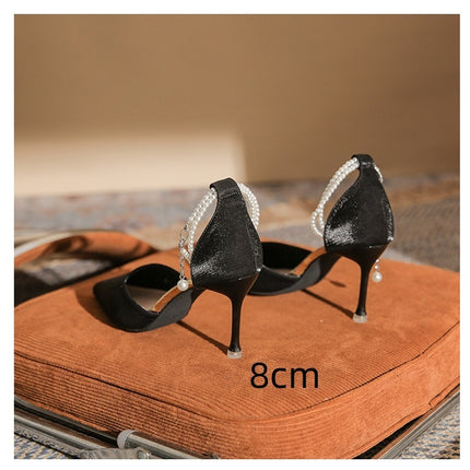 High Heels Stiletto Toe Box Buckle Sandals