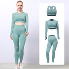 Seamless Yoga Wear Sports Suit Outdoor Fitness Vest Quick Dry Tight Sportswear Yoga Pants Women